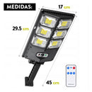 Foco LED Solar Con Sensor De Movimiento Y Control