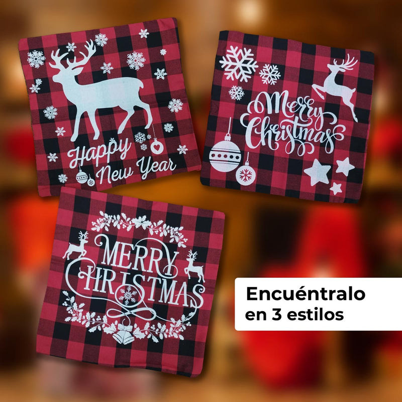 Funda Cojín Navideño Decoración Sala 6220-4
