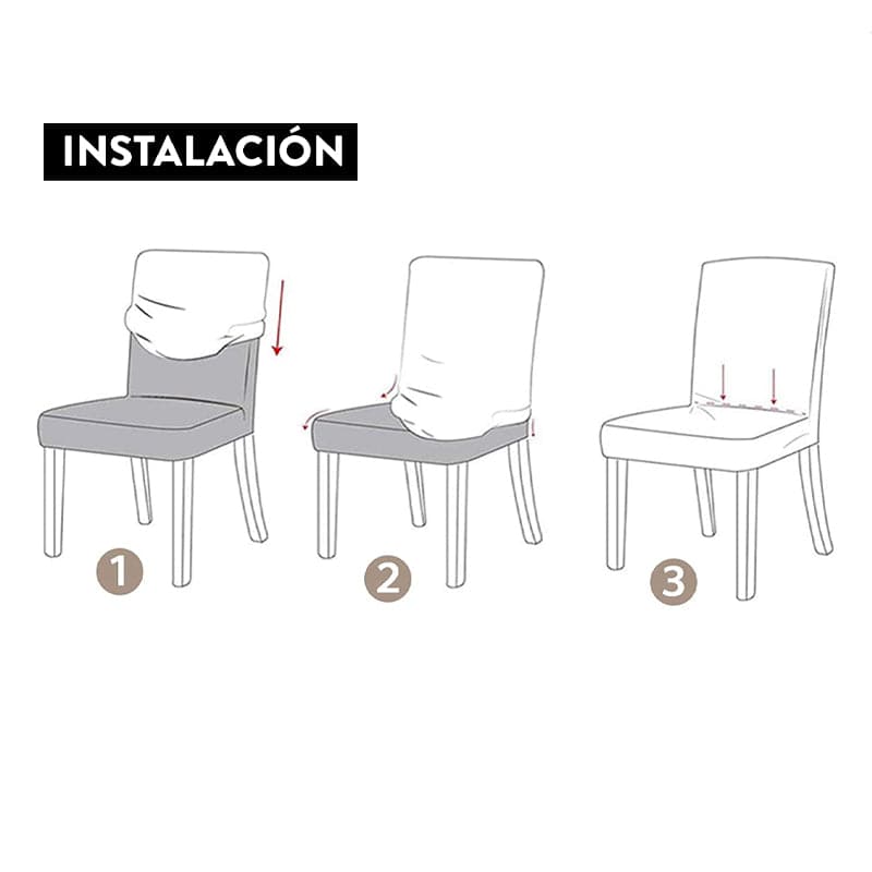 Pack De 2 Fundas De Silla Elásticada