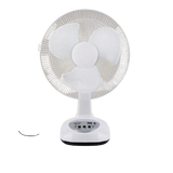 Ventilador Recargable Panel Solar Dos Bombillos GD-8019