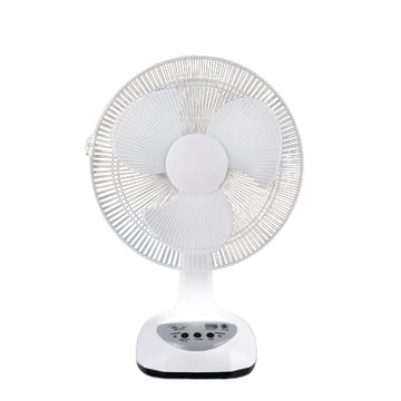 Ventilador Recargable Panel Solar Dos Bombillos GD-8019