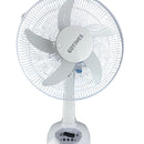 Ventilador Recargable Con Panel Solar Bombillos LED GD-8016
