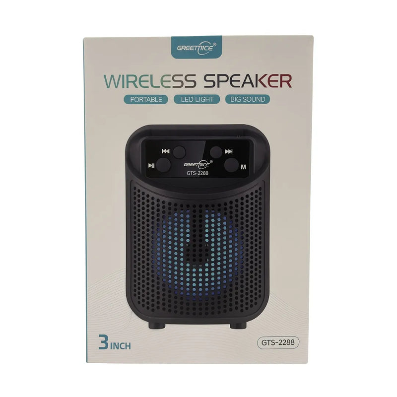 Parlante Bluetooth Potencia De 5w y Retroiluminado GTS-2288