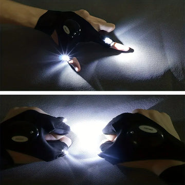 Guante con linterna LED recargable