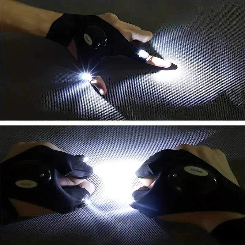 Guante con linterna LED recargable
