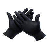 GUANTE DE LATEX MULTIUSOS NEGRO TALLA L CALIBRE 10 (CX25)