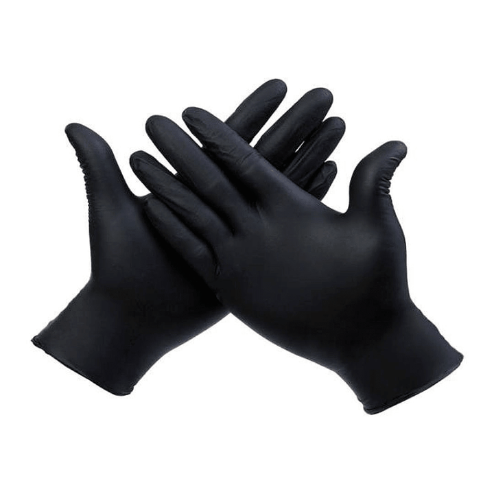 GUANTE DE LATEX MULTIUSOS NEGRO TALLA L CALIBRE 10 (CX25)