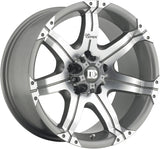 RIN DICK CEPEK DC GUN METAL 17X9 5X127 ET-13 BOCIN 83.7 GRIS-BRILLANTE 1391
