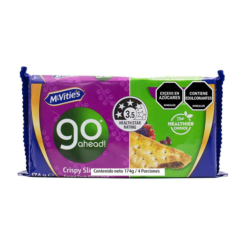 GALLETA MCVITIES 174G GO AHEAD FRUIT