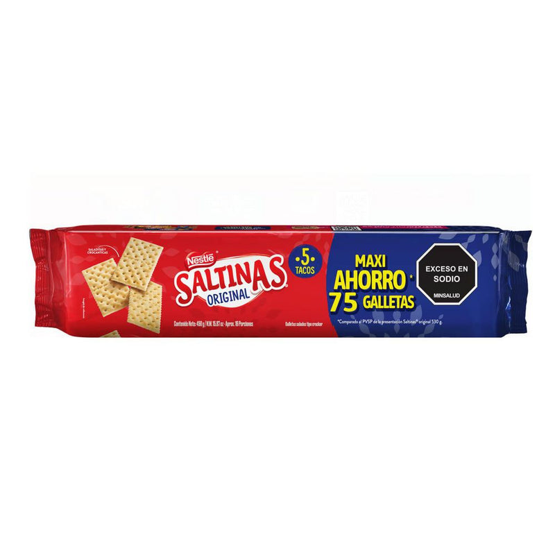 GALLETA SALTINAS 5U 450G CRACKERS
