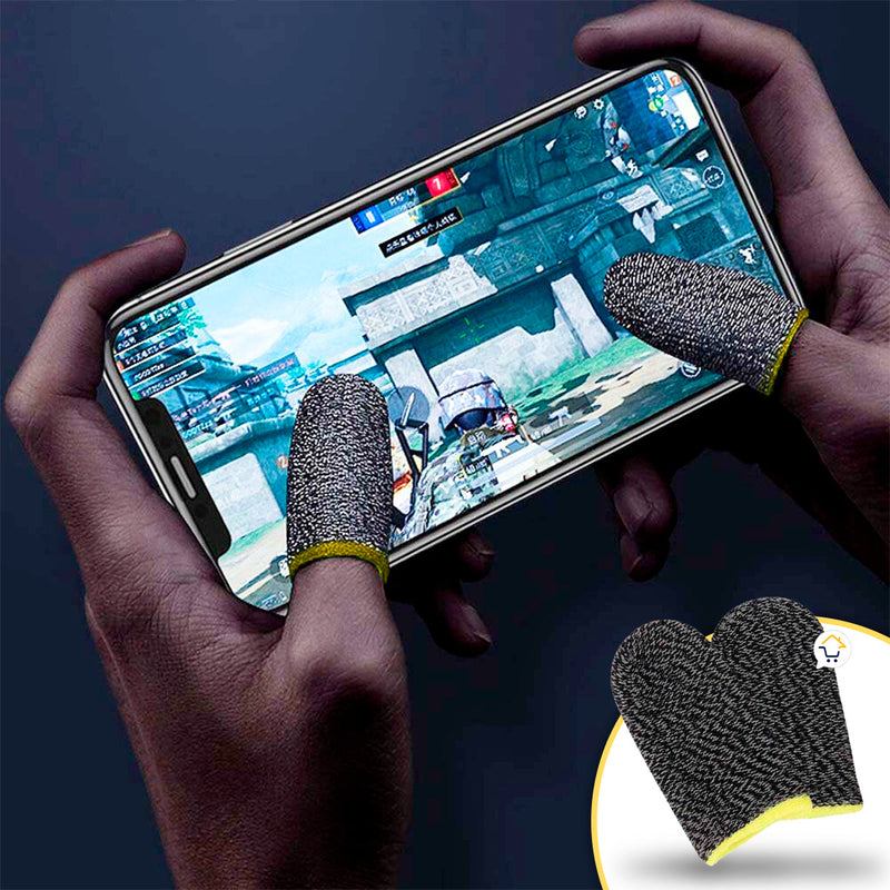 Guantes Fundas Gamer Para Dedo Celular Tablet Dedal Antisudor SG2012
