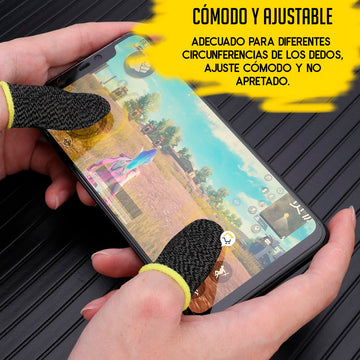 Guantes Fundas Gamer Para Dedo Celular Tablet Dedal Antisudor SG2012