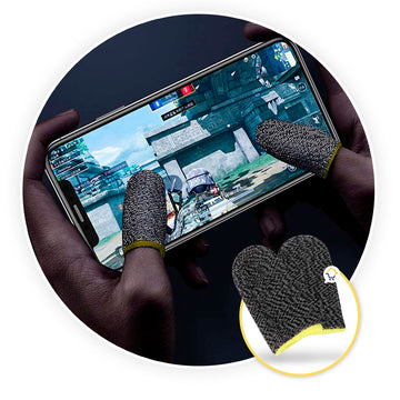 Guantes Fundas Gamer Para Dedo Celular Tablet Dedal Antisudor SG2012