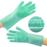 Guantes Silicona Multiusos Lava Vajilla Platos Baño Mascotas HD4838