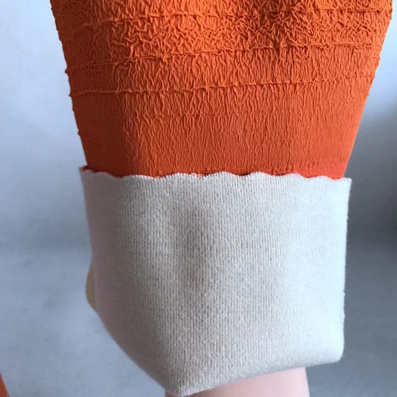 Guantes industriales de goma naranja
