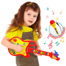 Guitarra De Juguete Micrófono Luces Y Sonido Niños 719