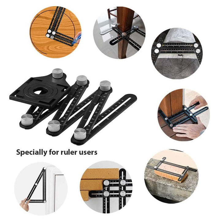 Regla de Medición de Ángulos Multiples