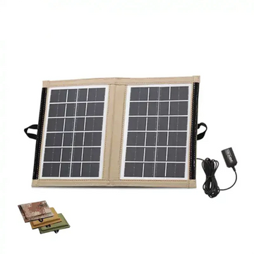 Panel Solar Tipo Camping para Cargar Dispositivos de 6V - 7W