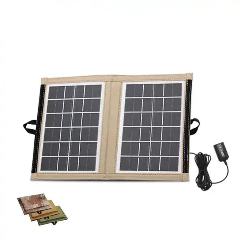 Panel Solar Tipo Camping para Cargar Dispositivos de 6V - 7W