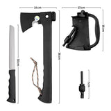 Hacha Táctica 4 en 1 Multiherramienta Con Cuchillo Oculto CCCP