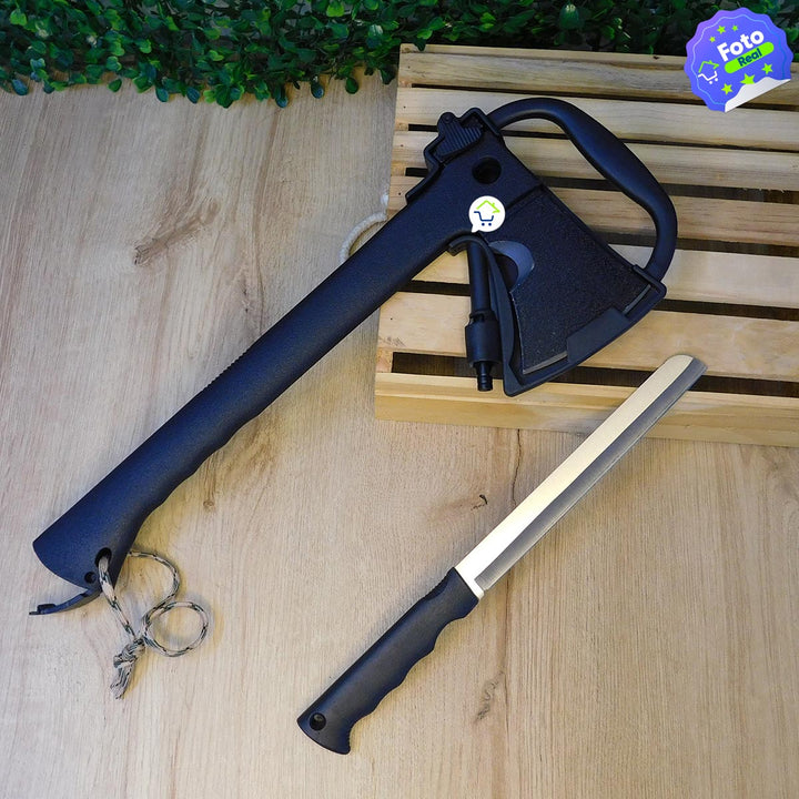 Hacha Táctica 4 en 1 Multiherramienta Con Cuchillo Oculto CCCP