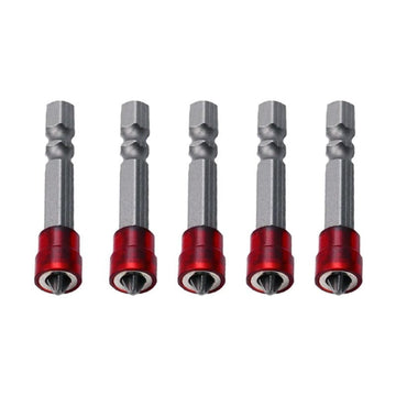Set de 5 Punteros de Destornillador Magnético 1/4 Pulgadas