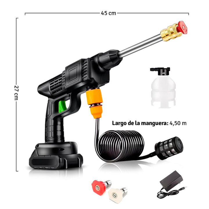 Hidrolavadora Inalámbrica Recargable Alta Presión Espuma HL01