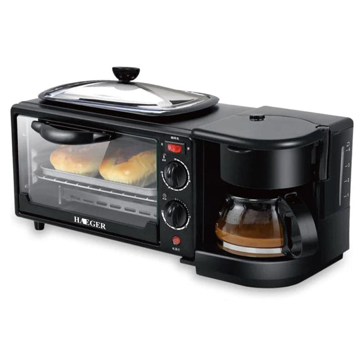 Horno Eléctrico Cafetera Y Freidora Todo En 1 Haeger  480521331