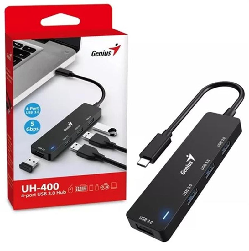 Hub USB UH-400 Genius / 4 Puertos USB 3.0