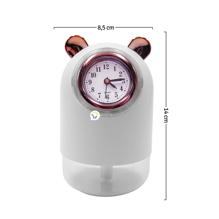 Humidificador Reloj Atomizador Lámpara LED Difusor Aroma H216
