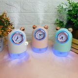 Humidificador Reloj Atomizador Lámpara LED Difusor Aroma H216
