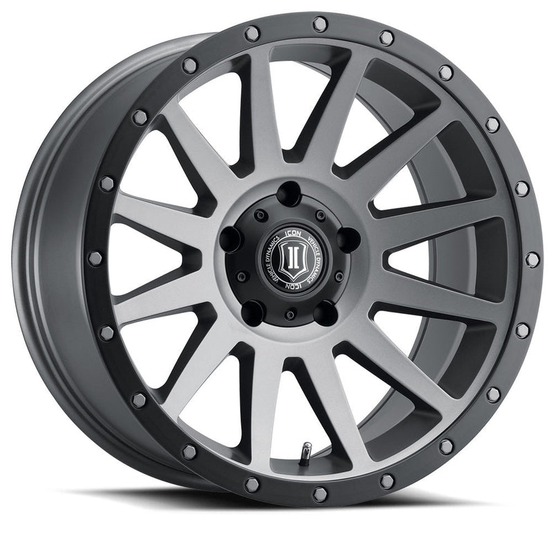 ICON COMPRESSION 18X9 6X139 ET+25 BOCIN 95.1 TITANIUM ICON18009