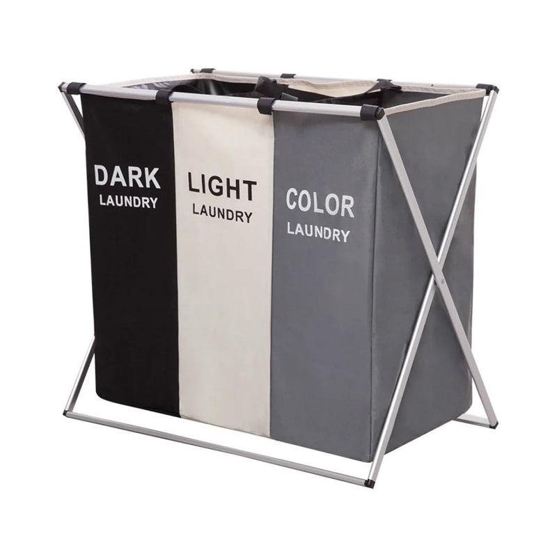 Cesta Para Ropa De Lavandería Con 3 Compartimientos IGS-7