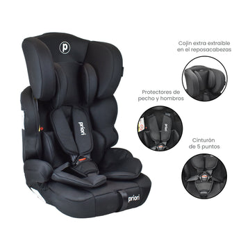 SILLA CARRO BEBÉ THUNDER NEGRO PRIORI-