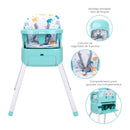 SILLA COMEDOR 3 EN 1 BOOSTER BONY PRIORI VERDE -