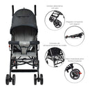 COCHE PASEADOR FUTURE - NEGRO HAPPY BABY