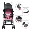 COCHE PASEADOR FUTURE - ROSADO HAPPY BABY