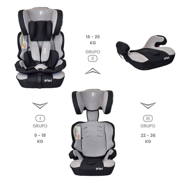 SILLA CARRO BEBÉ THUNDER GRIS PRIORI-