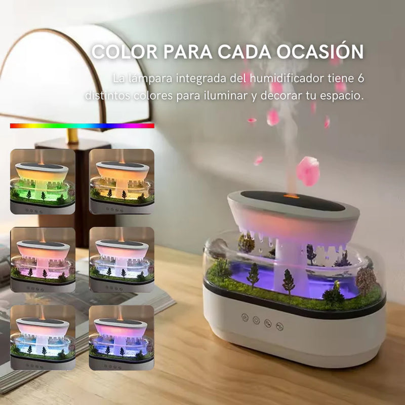 BosqueVivo™ – Relajación Natural con Lluvia y Aromas Humidificador