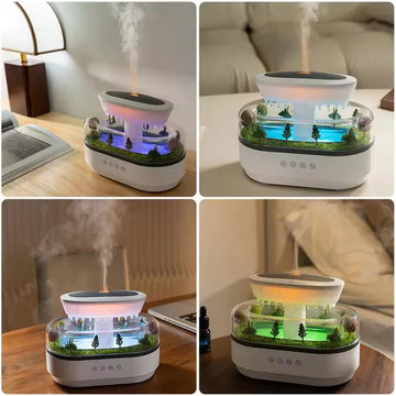 BosqueVivo™ – Relajación Natural con Lluvia y Aromas Humidificador