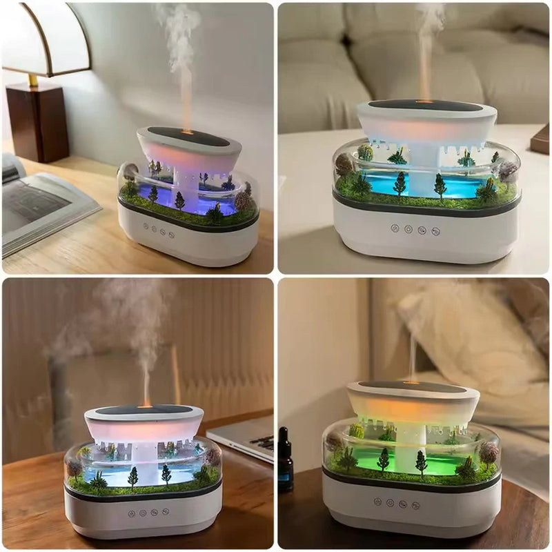 BosqueVivo™ – Relajación Natural con Lluvia y Aromas Humidificador