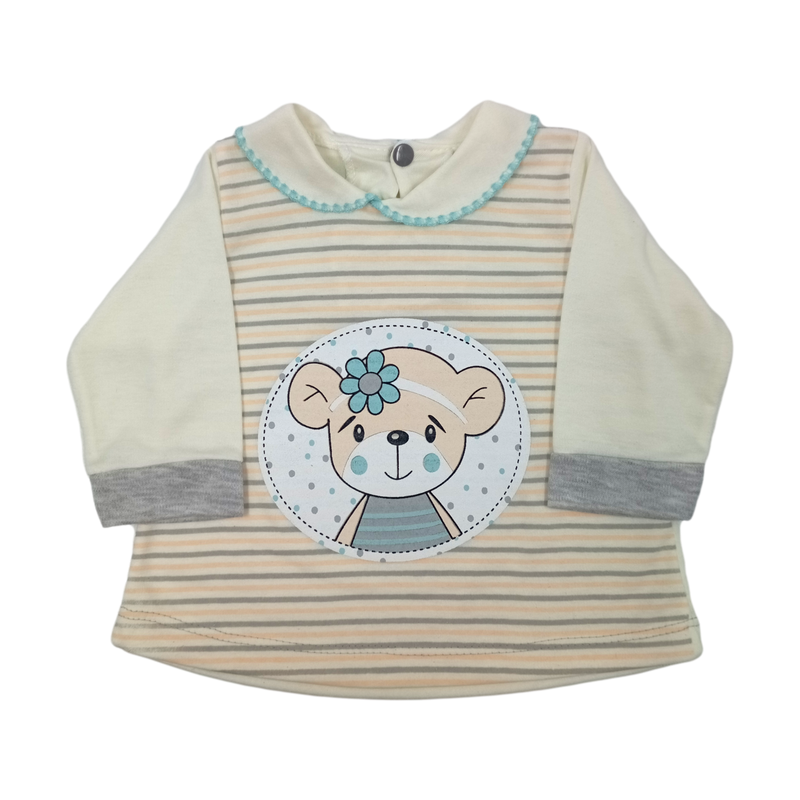 Conjunto Niña Osa De Rayas 408 Janels