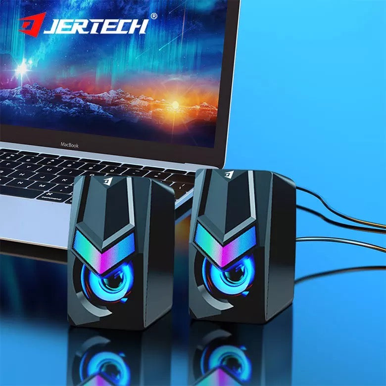 Parlantes Para Computador Gamer RGB 5W Jertech S3