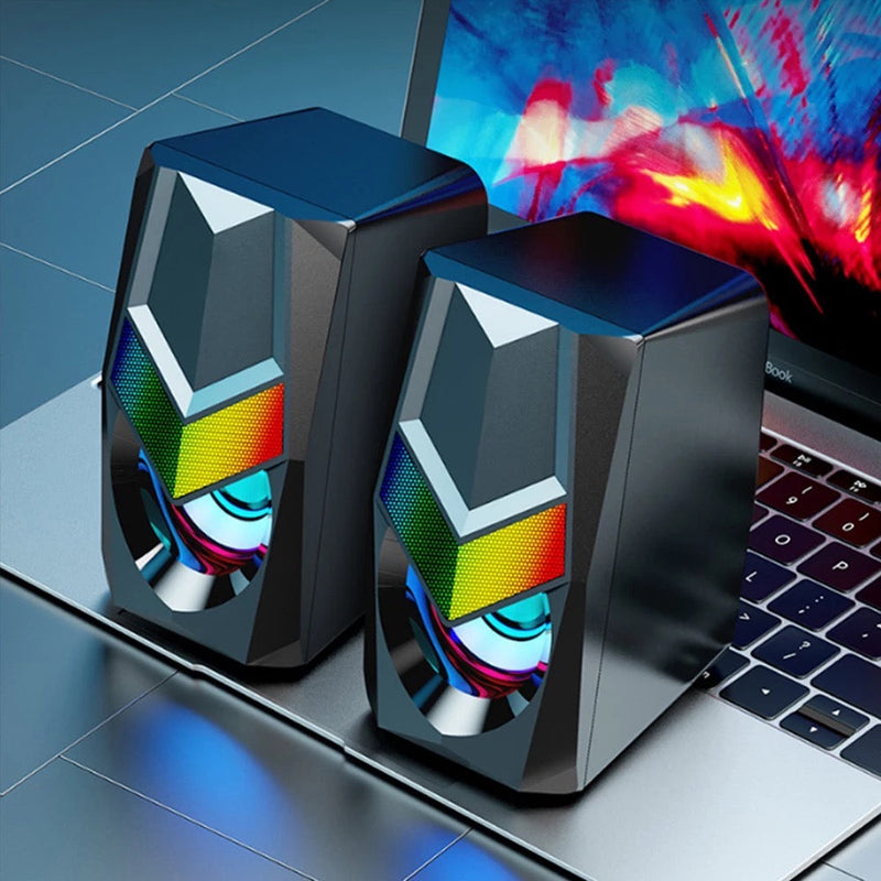 Parlantes Para Computador Gamer RGB 5W Jertech S3