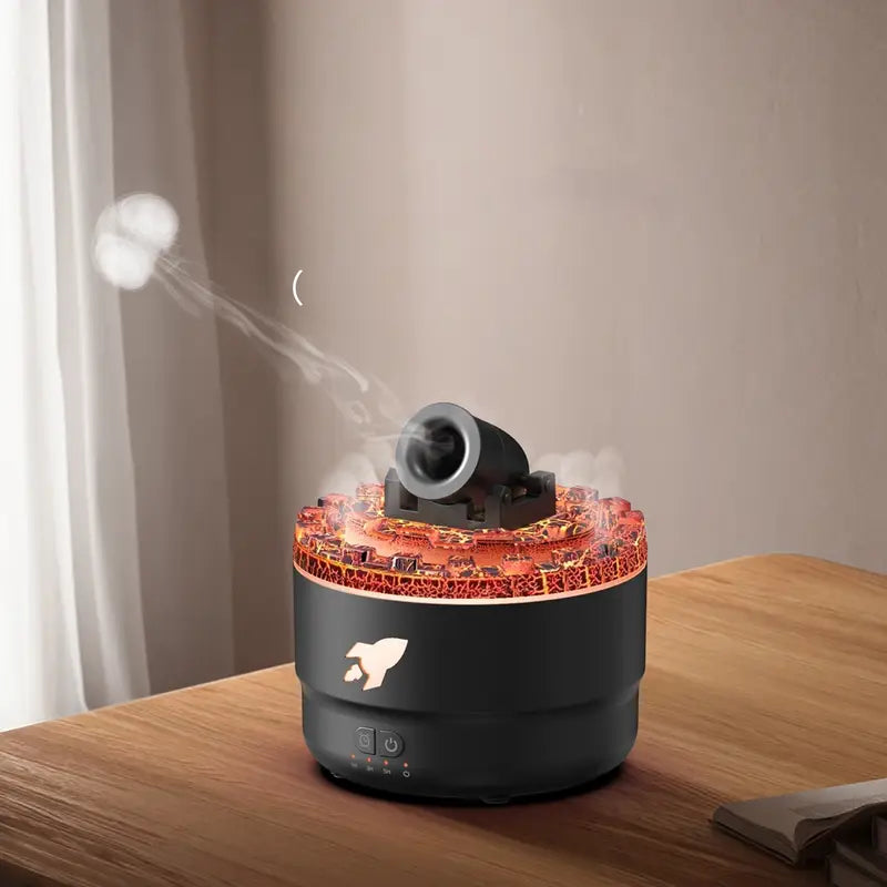 Humidificador con Efecto de Cañón de Lava