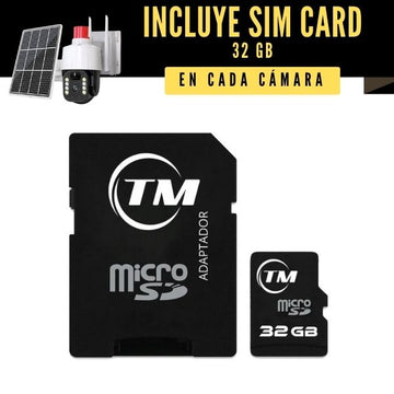 Cámara De Seguridad Uso Exterior Con Sirena Y Panel Solar 4G YT01
