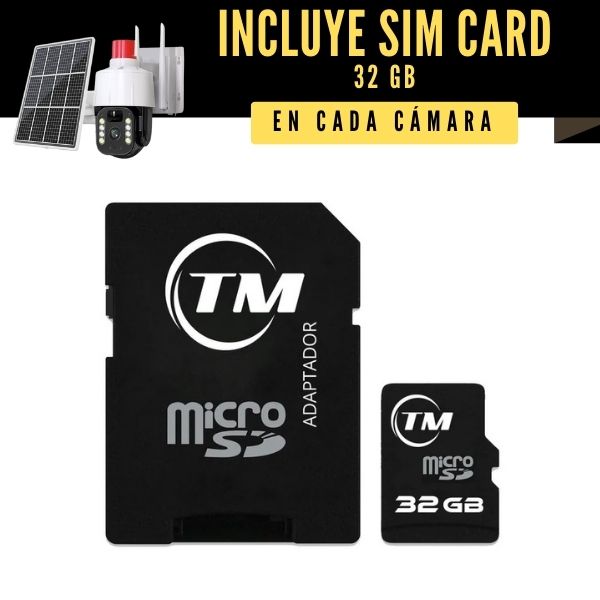 Cámara De Seguridad Uso Exterior Con Sirena Y Panel Solar 4G YT01