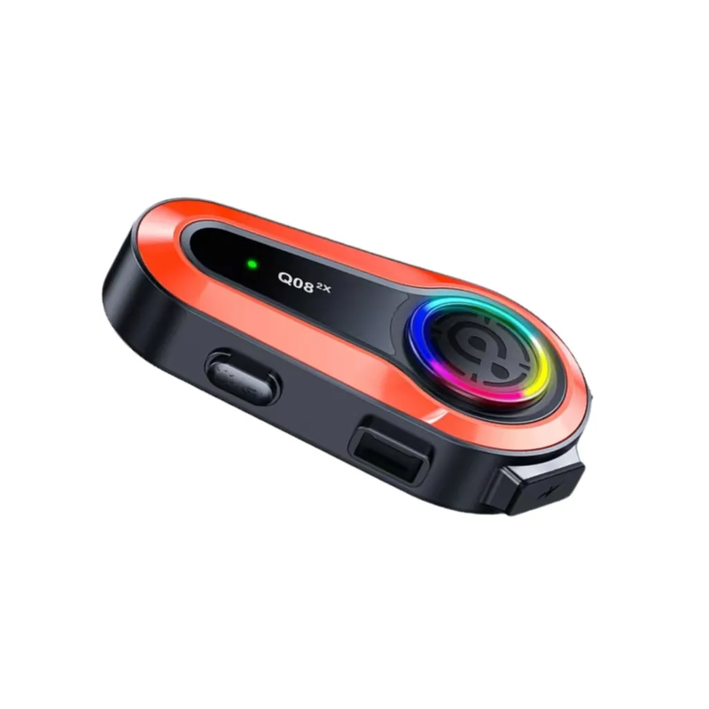 Intercomunicador Para Casco de Moto Impermeable RGB Q08 2X ¡Envio Gratis!