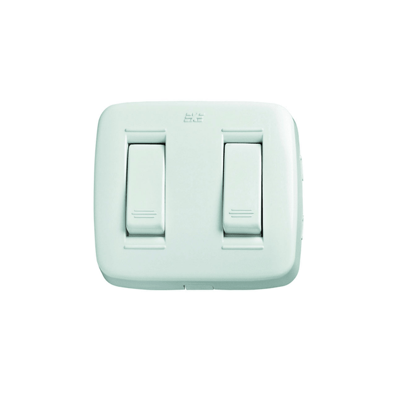INTERRUPTOR DOBLE AVE EXE SOBREPONER