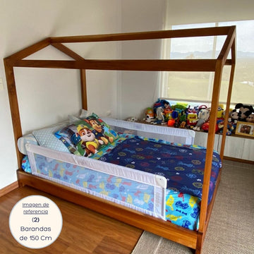 BARANDA CUNA 150CM LUNA AZUL - 17123 ASALVO